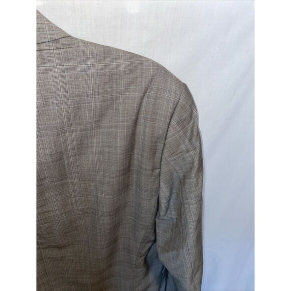 Michael Michael Kors Men’s Dress Blazer Size 42R Tan Wool Business Formal Party - Picture 10 of 12